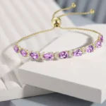 QNETEmbraceletPinkAmethyst