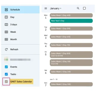 how to sync mobile calendar b