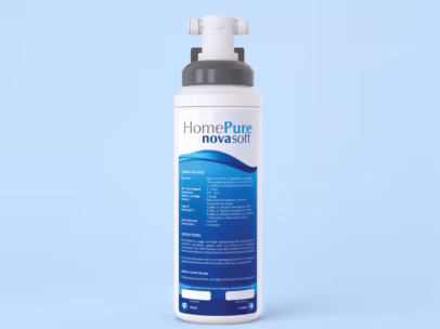 HomePure NovaSoft на голубом фоне