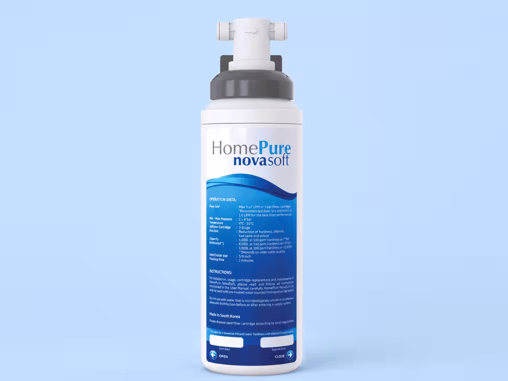 HomePure NovaSoft на голубом фоне